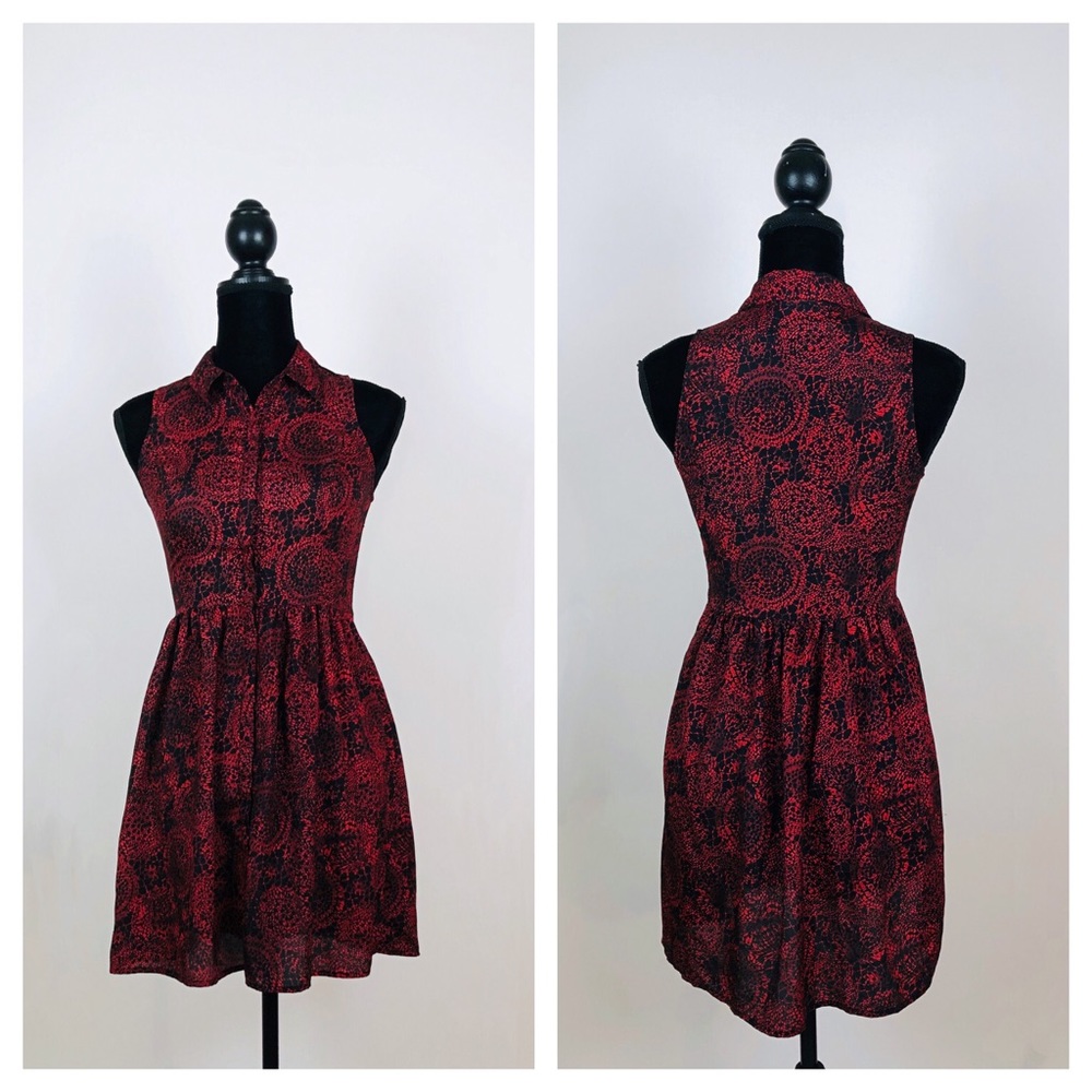 🌹Red Print Dress 🌹